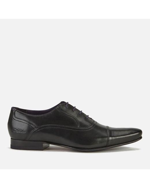 Ted Baker Black Men's Rogrr 2 Leather Toe-cap Oxford Shoes for men