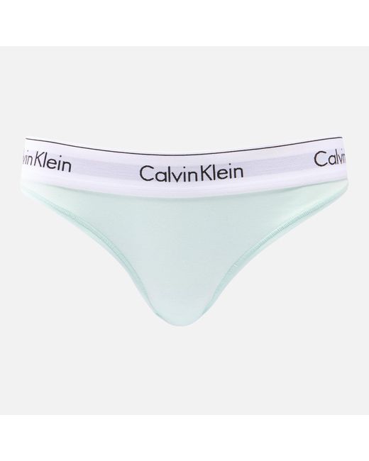 Calvin Klein Blue Modern Cotton-blend Bikini Briefs