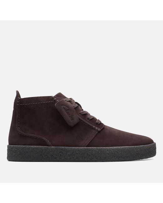 Clarks Brown Streethill Suede Mid Boots for men