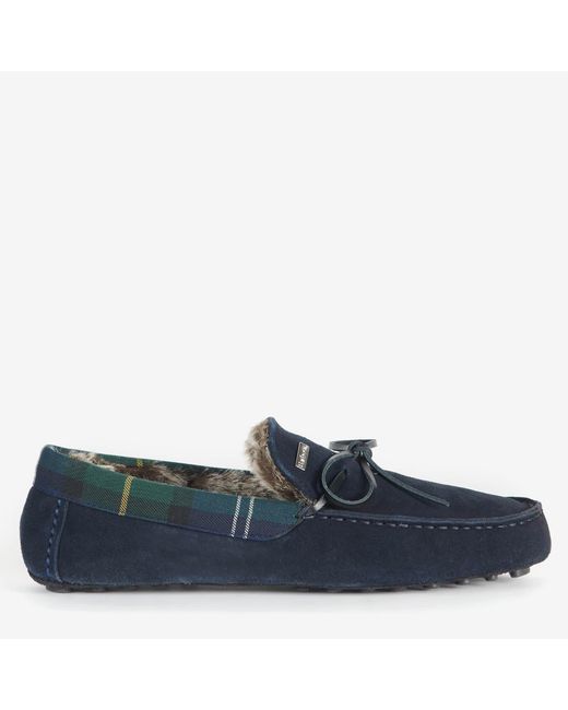 barbour tueart slippers navy
