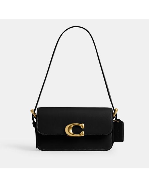 COACH Black Zoe Leather Shoulder Bag