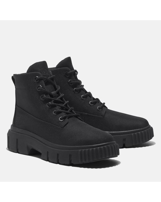 Timberland Black Greyfield Canvas Boots