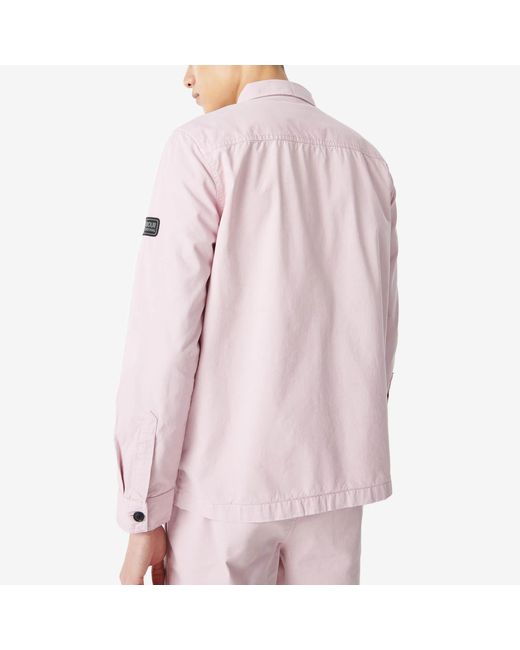 Barbour Pink Cloud Cotton-Twill Overshirt for men