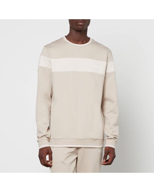 BOSS by HUGO BOSS Bodywear Tracksuit Cotton-blend Jersey Sweatshirt in ...