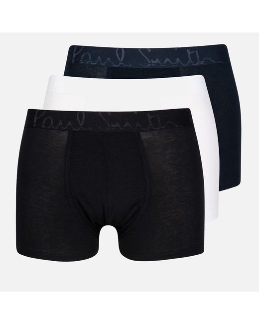 Paul Smith Blue Three Pack Stretch-Modal Boxer Shorts for men