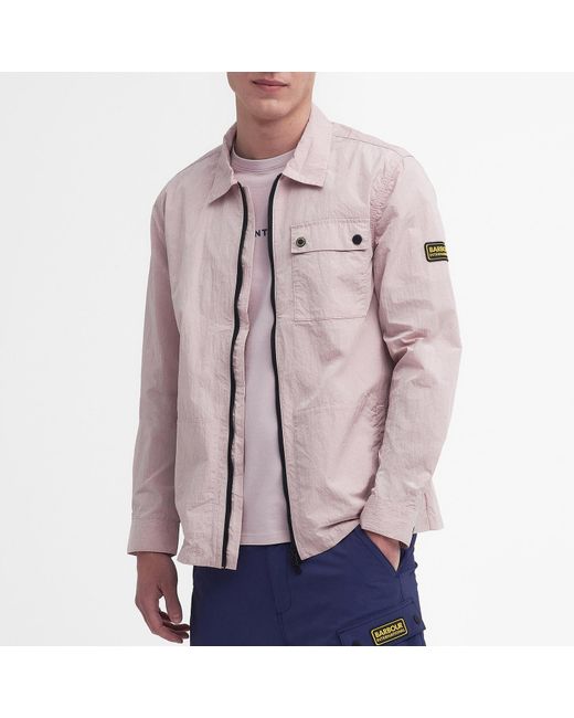 Barbour Pink Inlet Shell Overshirt for men