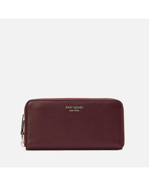 Kate Spade Purple Veronica Pebbled Leather Wallet