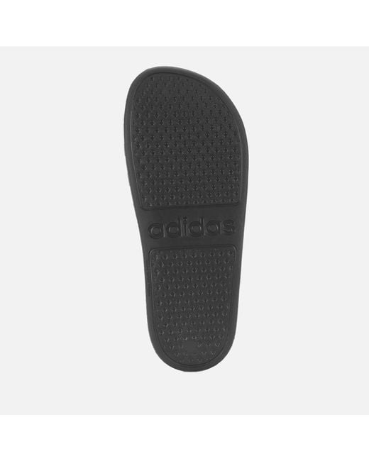 adidas men's adilette aqua slides black