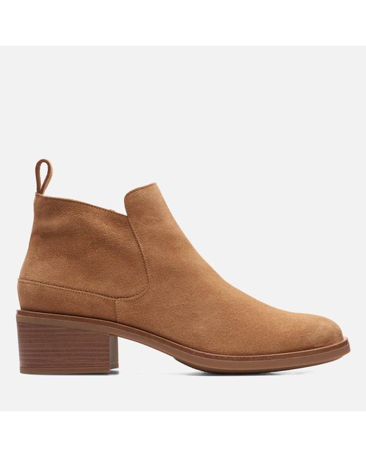 clarks tan suede ankle boots