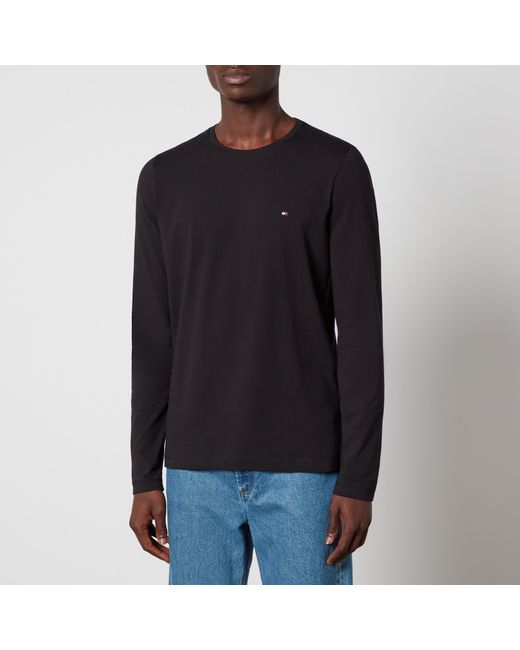 Tommy Hilfiger Slim Fit Organic Cotton T-shirt in Black for Men | Lyst