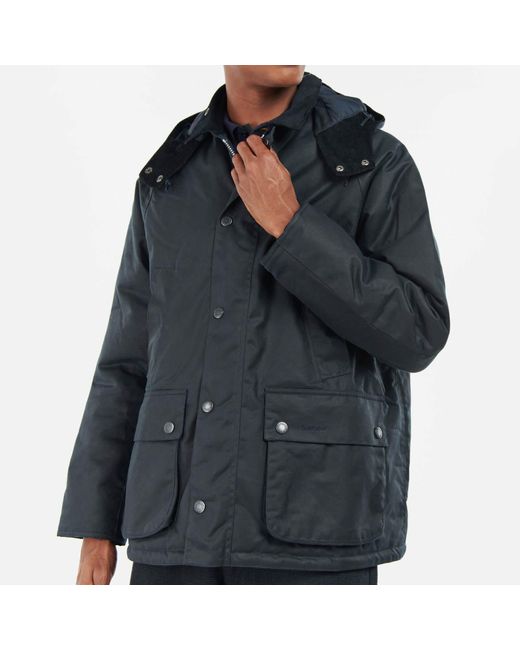 Barbour Winter Bedale Wax Jacket in Black for Men | Lyst Canada