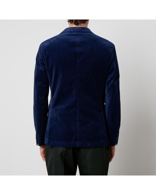 Boss Blue C-Hanry Stretch-Cotton Blazer for men