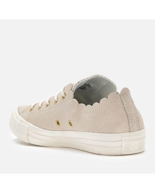 white scallop converse