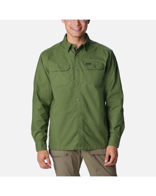 Columbia Green Landroamer Cotton-blend Shirt for men