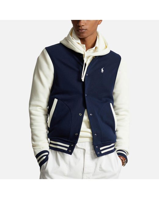 Polo Ralph Lauren Baseball Cotton-Blend Jacket in Blue für Herren