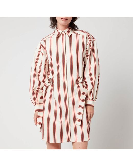 Ted Baker Multicolor Kaate Midi Shirt Dress With Waist Tie