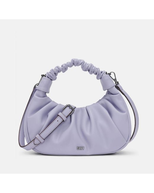 DKNY Purple Reese Demi Multi-wear Faux Leather Bag