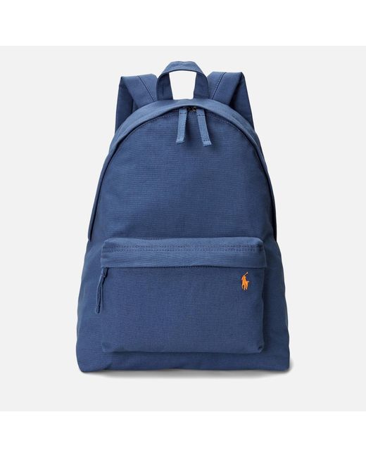 Polo Ralph Lauren Blue Large Cotton Canvas Backpack for men
