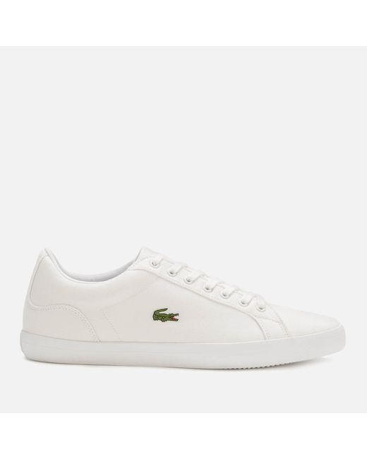 Lacoste White Lerond Bl 2 Canvas Low Top Trainers for men