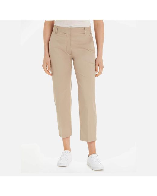 Tommy Hilfiger Natural Slim Fit Cotton-blend Chino