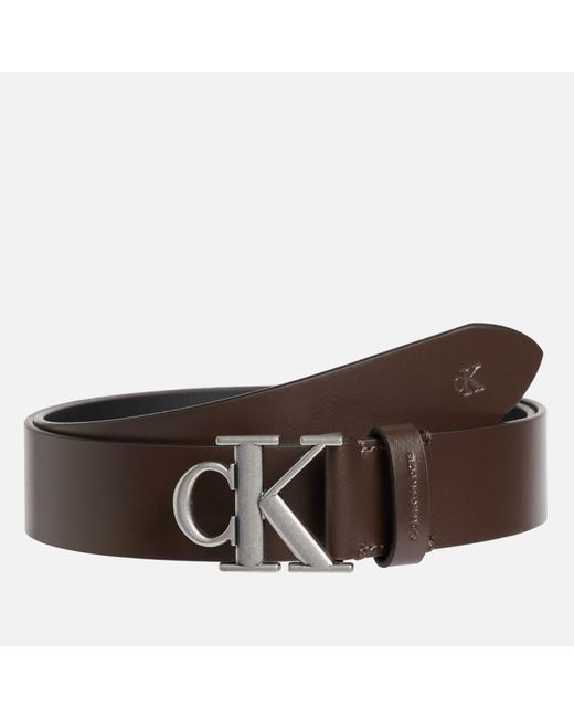 Calvin Klein Brown Leather Belt for men