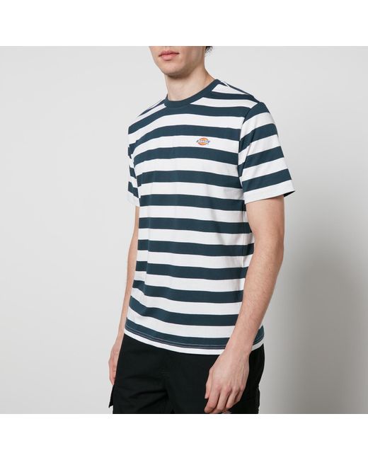 Dickies Blue Rivergrove Striped Cotton-jersey T-shirt for men