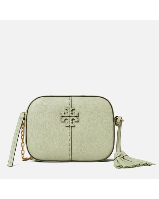 Tory Burch Leather Mcgraw Camera Bag in Green Lyst UK