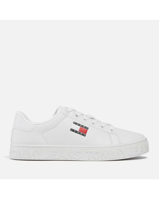 Tommy Hilfiger White Cool Low Top Leather Trainers