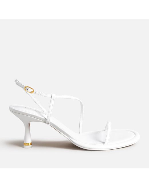 Ted Baker White Myloh Leather Heeled Sandals