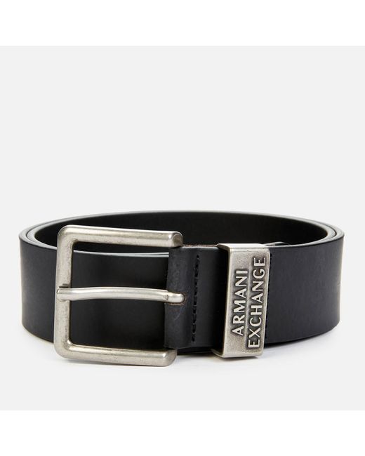 armani exchange black belt