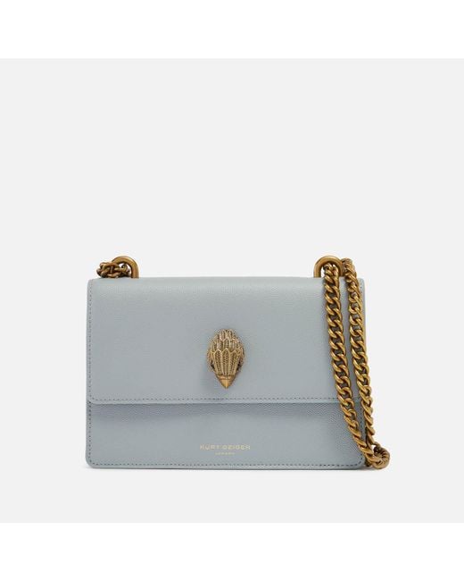 Kurt Geiger Kurt Geiger Shoreditch Small Leather Crossbody Bag in Blue