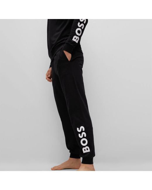 BOSS by HUGO BOSS Bodywear Tracksuit Set in Black for Men | Lyst