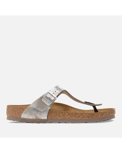 Birkenstock Brown Gizeh Slim-fit Birko-flor® Sandals