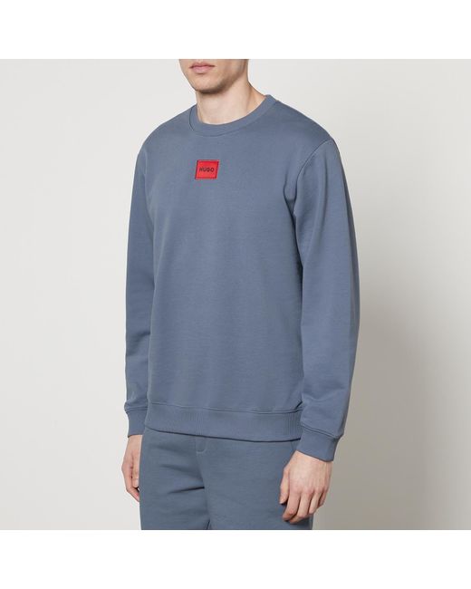 HUGO Blue Diragol212 Cotton-blend Jersey Sweatshirt for men