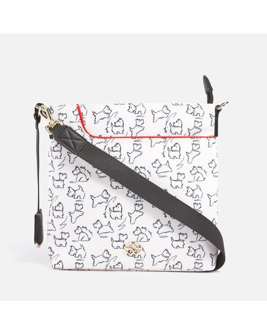Radley White Sketch Street Small Faux Leather Crossbody Bag