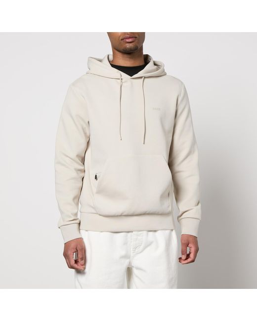 Boss Natural Soody Cotton-blend Jersey Hoodie for men