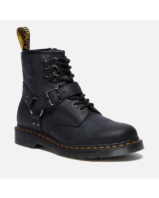 Dr. Martens Black 1460 Hardware Leather Boots