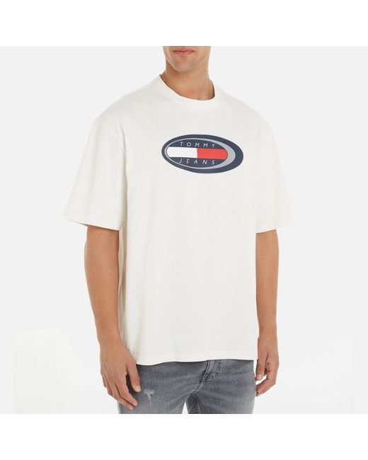 Tommy Hilfiger White Oversized Boardsports Cotton-jersey T-shirt for men