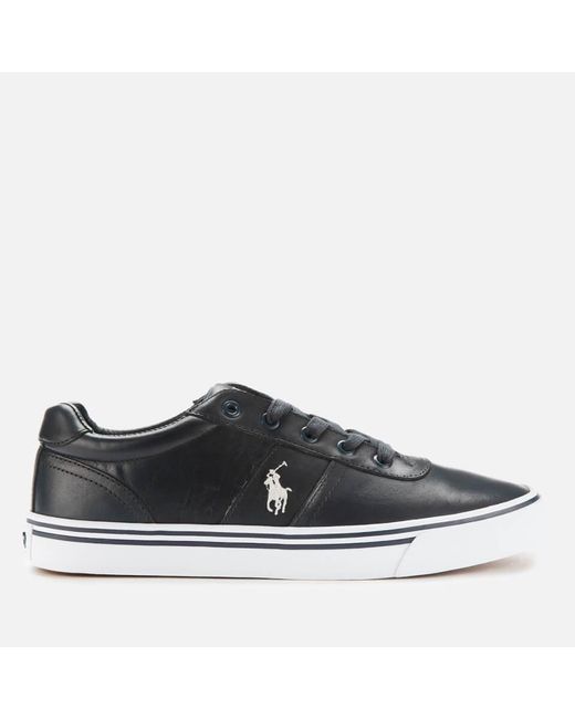 polo ralph lauren hanford leather black