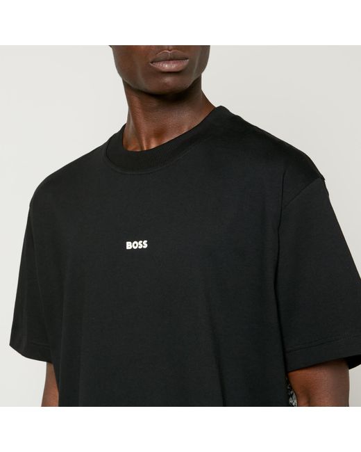 Boss Black Boss Te_Berge Cotton-Jersey T-Shirt for men