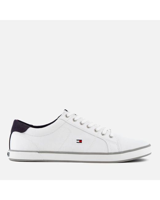 tommy hilfiger white canvas shoes