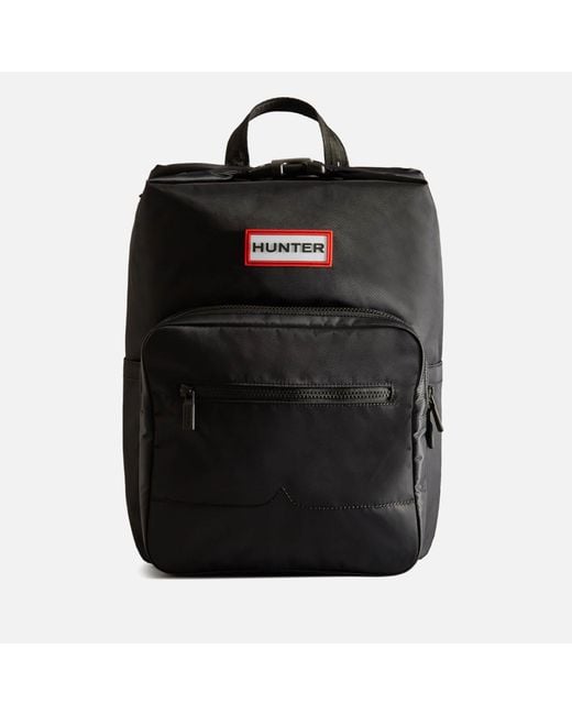 Hunter Black Nylon Pioneer Large Topclip Backpack
