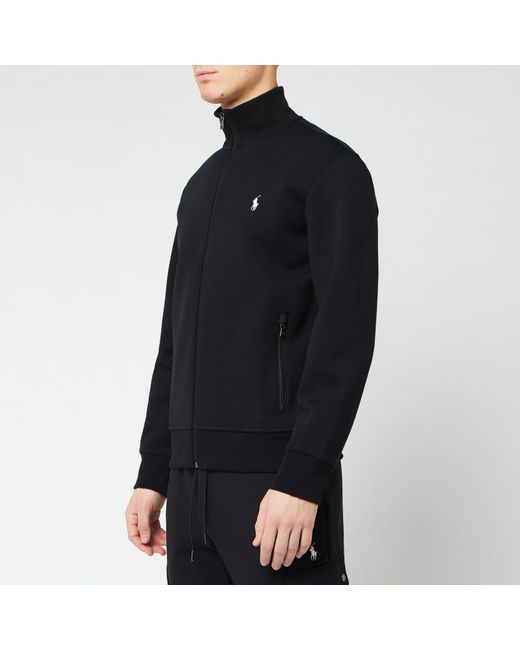 Polo Ralph Lauren Cotton Full Zip Mock Neck Sweatshirt in Black for Men -  Lyst