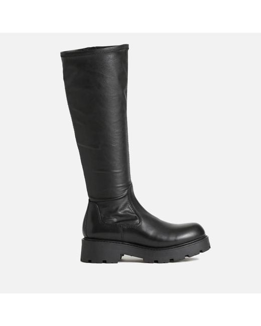 Vagabond Black Cosmo 2.0 Leather Knee High Boots