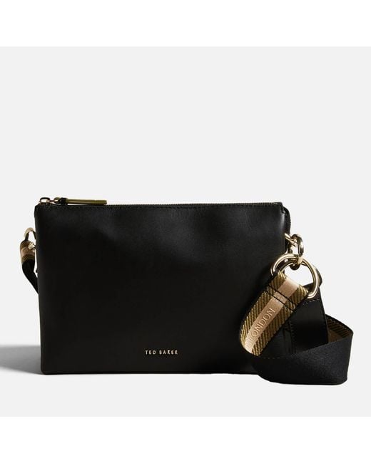 Ted Baker Darceyy Leather Crossbody Bag in Black Lyst