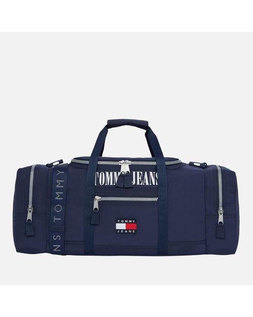 Tommy Hilfiger Blue Heritage Canvas Duffle Bag for men
