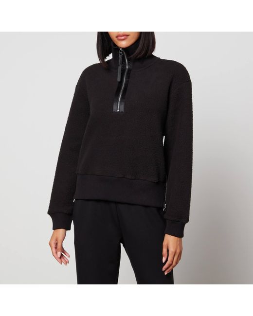 Varley Black Roselle Half-zip Fleece Sweatshirt