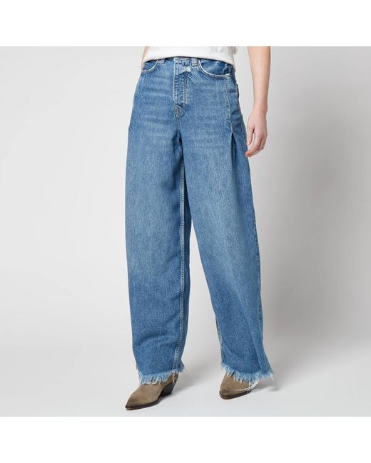 Free People Blue Old West Slouchy Jeans