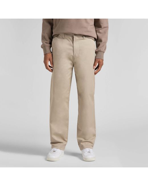 Lee Jeans Natural Relaxed-fit Cotton-blend Chinos for men