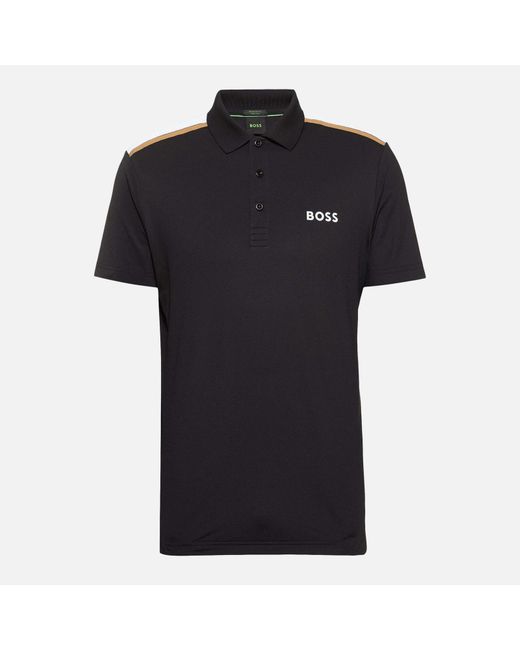 Boss Black Paddytech Woven Polo Shirt for men